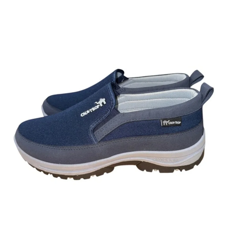 NEW CNA-TROP Slip On Shoes Mens 7.5-8/41 Pre-Owned‎ Sneakers Blue Outdoor Rugged